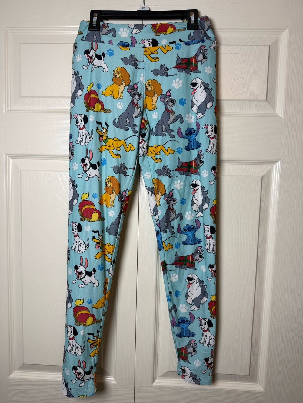 Disney Parks Dogs Of Disney Light Blue Leggings